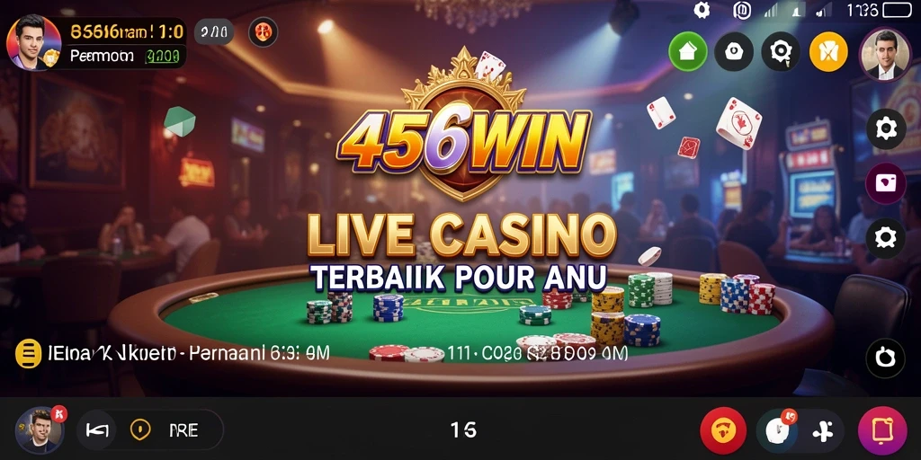 Tampilan gameplay Live Casino yang memukau dan interaktif.