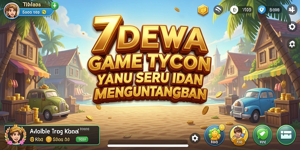 Gameplay seru 7DEWA dengan elemen Tycoon yang mendebarkan.