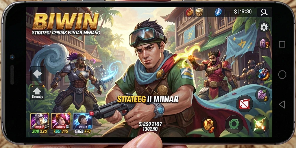 Tampilan gameplay yang menantang dan strategis di BIWIN.
