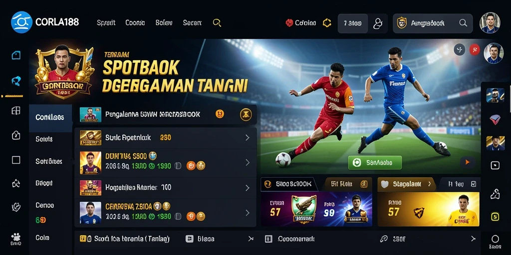 Tampilan menarik dari gameplay Sportsbook di CORLA188.