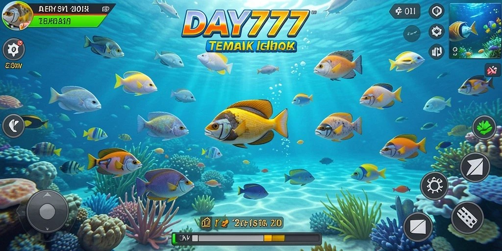 Tampilan gameplay seru Tembak Ikan di DAY777.