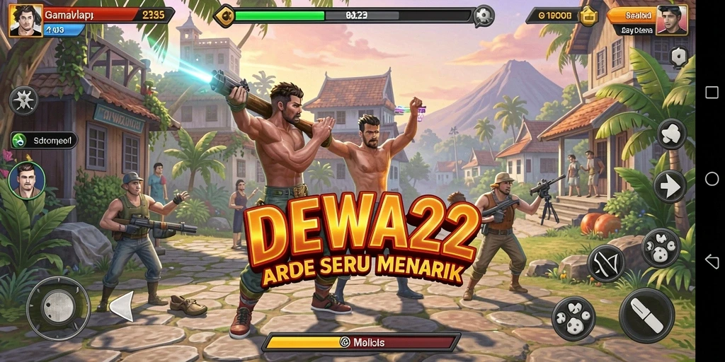 Tampilan gameplay DEWA22 yang seru dan menantang.