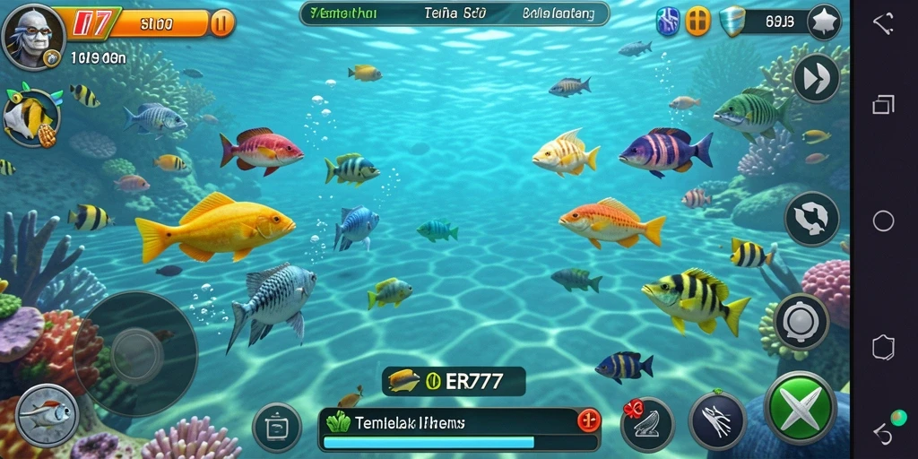 Tampilan gameplay seru Tembak Ikan di ER777.