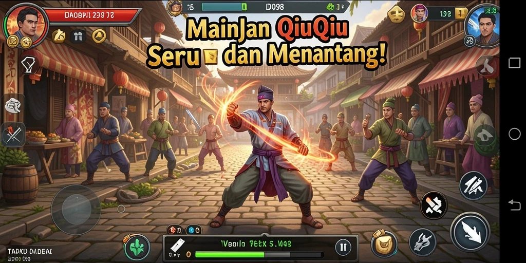 Tampilan gameplay yang seru di ID098 saat bermain QiuQiu.
