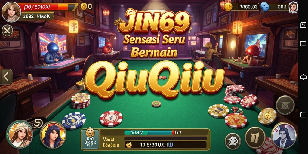 Screenshot gameplay menunjukkan momen seru dalam QiuQiu.