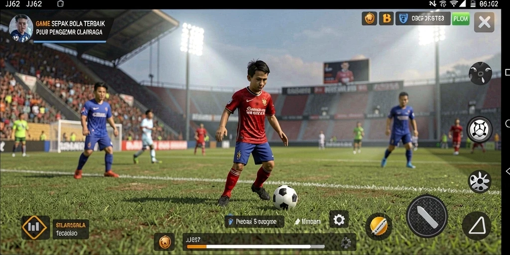 Tampilkan gameplay menarik dari JJ62 dengan aksi sepak bola yang mendebarkan.