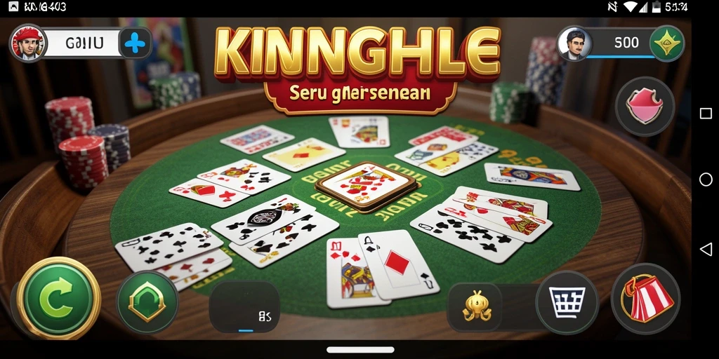 Gameplay KING403 yang menampilkan keseruan bermain Gaple.