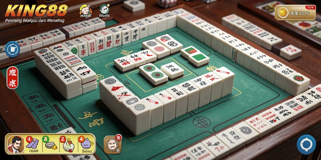 Gameplay Mahjong yang menantang dan menyenangkan di KING88.