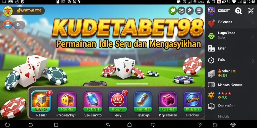 Tampilan gameplay seru KUDETABET98 dengan karakter unik.