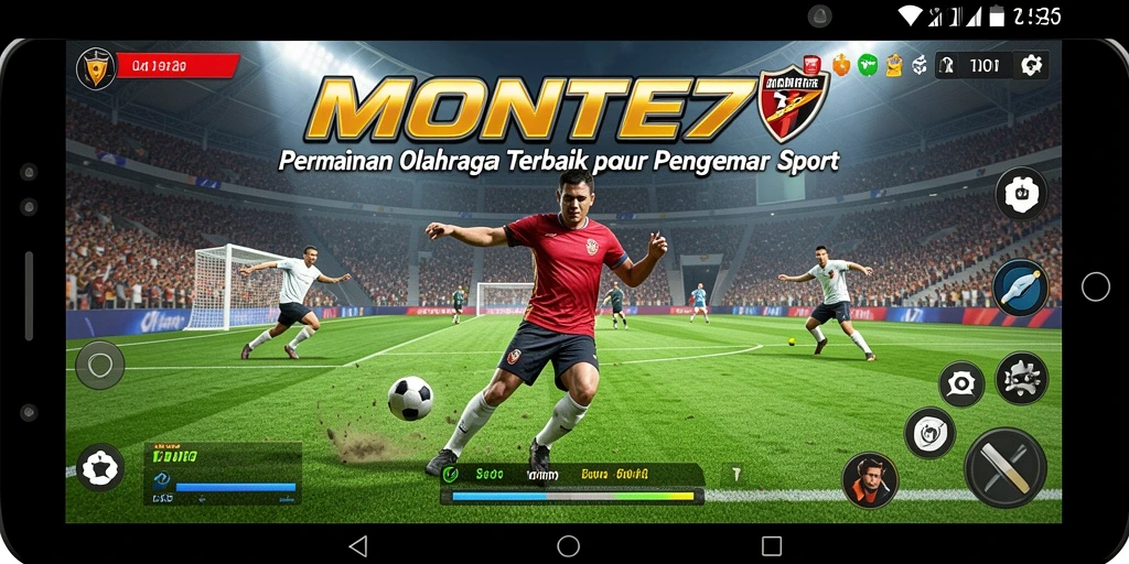 Tampilan gameplay seru dalam MONTE77 dengan aksi olahraga yang menakjubkan.