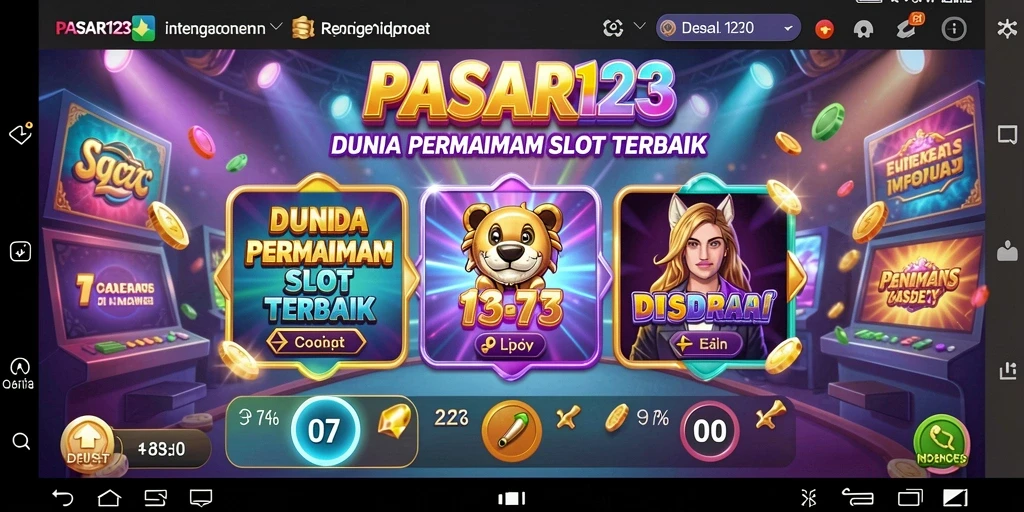 Tampilan gameplay PASAR123 yang menarik dengan berbagai tema slot.