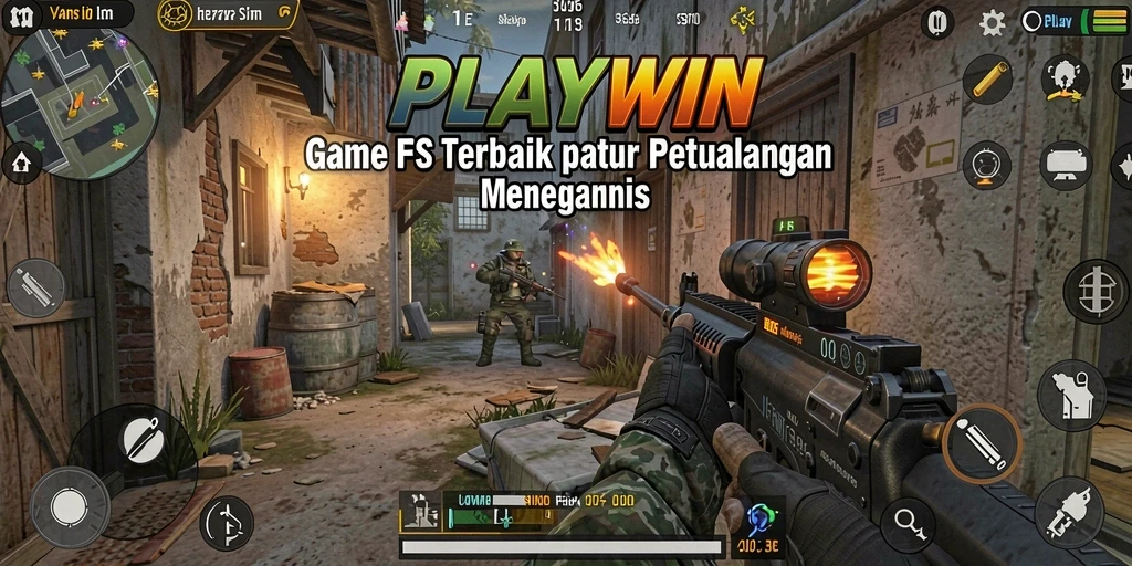 Tangkapan layar gameplay menampilkan aksi seru dalam game FPS.