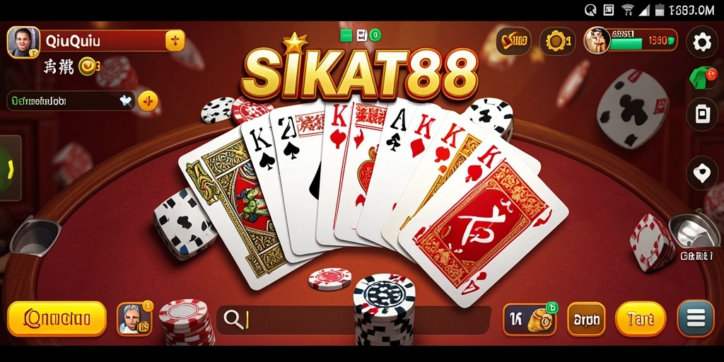 Tampilan permainan QiuQiu yang menarik di SIKAT88.