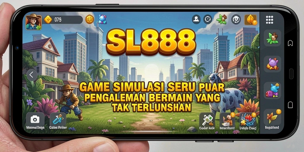 Screenshot utama SL888 menampilkan gameplay simulasinya yang mendetail.
